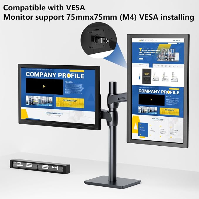 17.3inch Portable Monitor for Laptop FHD 1920x1080P 60HZ with Speaker HDMI USB-C Extent PC Monitor Compatible with Computer Xbox Switch mini PC PS4/5 Mac