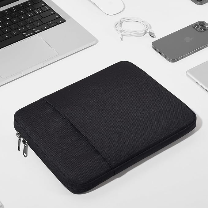 iPad mini Sleeve, Shockproof 7.9-8.3 inch Tablet Sleeve for iPad mini 7/6/5/4/3, Amazon Fire HD 8/8 Plus, Samsung Galaxy Tab A7 Lite 8.7, iPad mini Pouch Bag, Black
