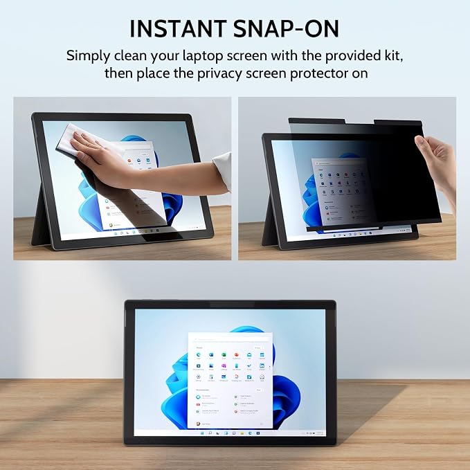 IPROKKO Magnetic Removable Privacy Screen Protector for Microsoft Surface Go 4/3/2/1 10.5 Inch (2018-2023), Matte Anti Glare Blue Light Scratch Spy Laptop Computer Monitor Screen Filter Compatible With Webcam & Pen