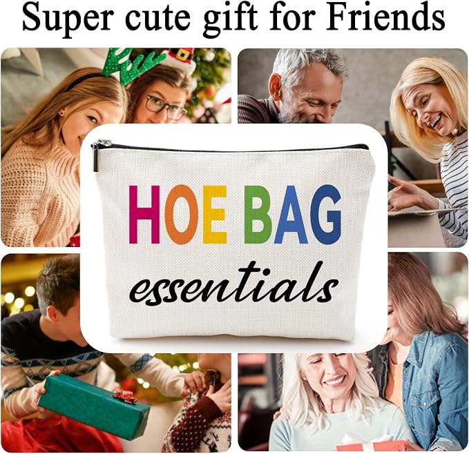 ZUYUROU Funny Gifts for Women, Friends, Hostess Gift Ideas Cool Gifts for Women Girls Birthday Gift Ideas Gag gifts Girls Weekend Overnight Fun Makeup Travel Bag Cosmetic Bag-Colorful