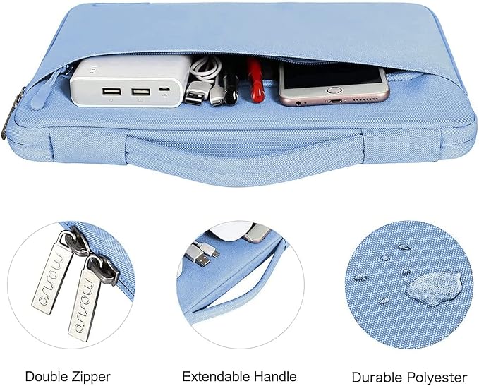 MOSISO Compatible with MacBook Pro 14 inch Case M5 2026 M4 M3 M2 M1 2025-2021 A3427 A3426 A3434 A3112 A3185 A3401 A2918 A2992 A2779 A2442, Case&Bag&Keyboard Skin&Webcam Cover&ScreenFilm, Airy Blue