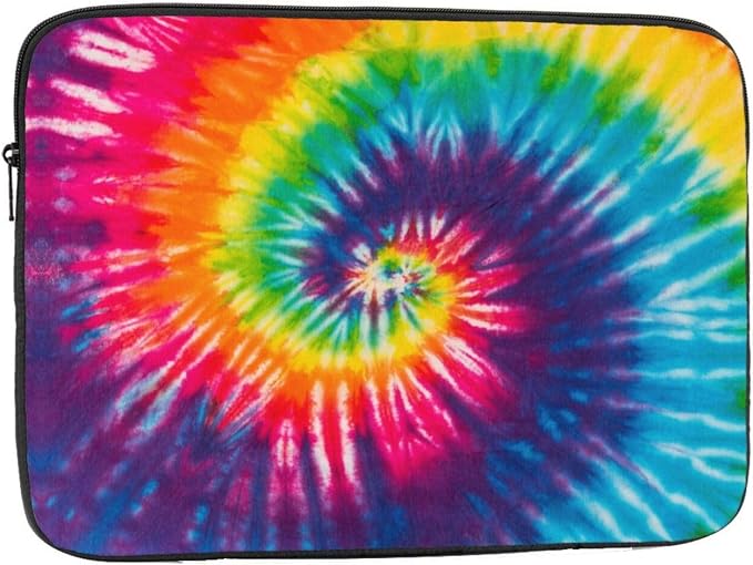 Tie Dye Laptop Sleeve Case for Men Women 17 inchWaterproof Oxford Cloth Laptop Sleeve Bag Suitable for Most Ipads and Laptops Notebook Computer Pocket Tablet Traveling Carrying Simple Case