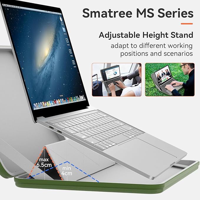 Smatree MS105G Hard Protective 16 inch Laptop Sleeve Case Compatible for DELL Pro Max 16 Plus MB16250, Lenovo Legion Slim 5/5i, MSI Creator/Crosshair/Pulse/CreatorPro, GIGABYTE G6X,Green