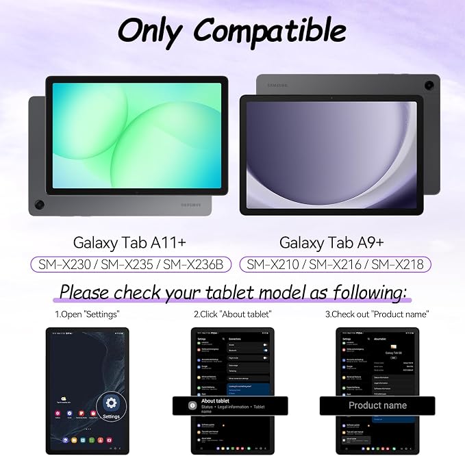 IPROKKO 2 Pack Anti Blue Light Screen Protector for Samsung Galaxy Tab A11 Plus 2025 11-Inch & A9 Plus 2023, Matte Anti Glare Harmful Light Filter Eye Protection Cover, Bubble Free Easy Install Compatible with Samsung Tab A11+/A9+