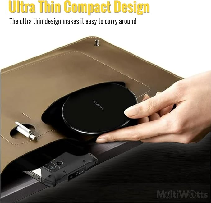 Fast Certified Wireless Charger pad Compatible with iPhone (17/16/15/14/13/12/X/8, Samsung (S26/S25/S24/S23/S22/S20/S10/S9/S8/Note8/9/10 & Other Wireless Charging Compatible Phones and Earphones