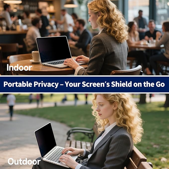 13.3 Inch 1920x1200P (16:10) Laptop Privacy Screen Filter, Anti Blue Light Glare & Anti Scratch Computer Privacy Shield, Not for 13" with 16:9 Aspect Ratio Laptop
