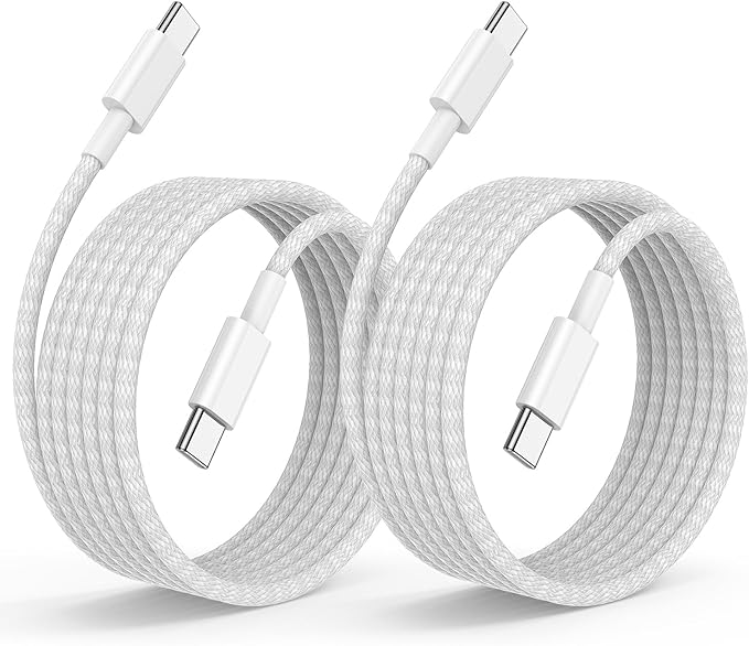USB C to C Fast Charger Cable 6ft, Long Type C to USB C Charging Cord Wire for iPhone 17 Pro Max/17 Air/16 Pro/15 Plus,MacBook Pro 2021/2020/2019/2018,iPad 12.9/11 inch/Mini/Air,Samsung Galaxy