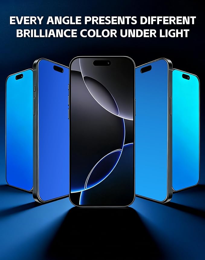 2 Pack for iPhone 15 Pro Max Privacy Screen Protector [6.7 inch] Anti-Spy Private Tempered Glass Film Accessories Anti-Blue Light 9H Hardness No-Bubble Full Coverage Easy Installation