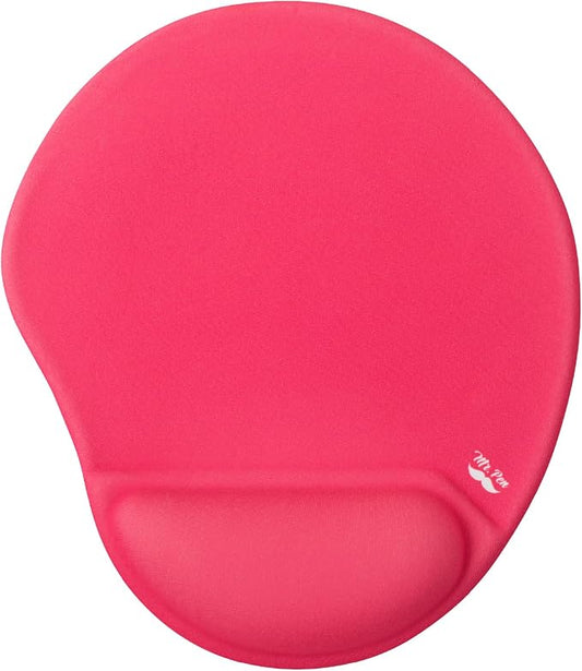 Mr. Pen- Ergonomic Mouse Pad with Wrist Rest, Red Breathable Fabric with Memory Foam Cushion, Non-Slip Rubber Base, Gel Mouse Pad with Wrist Support