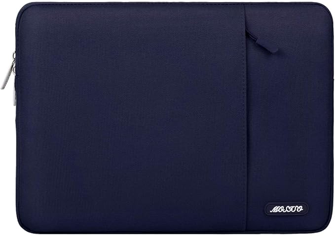 MOSISO Laptop Case 15 inch, 15 inch Laptop Sleeve Compatible with MacBook Air M5 A3448 M4 A3241 M3 A3114 M2 A2941 2026-2023, Dell XPS, Polyester Vertical Computer Sleeve Bag with Pocket, Navy Blue