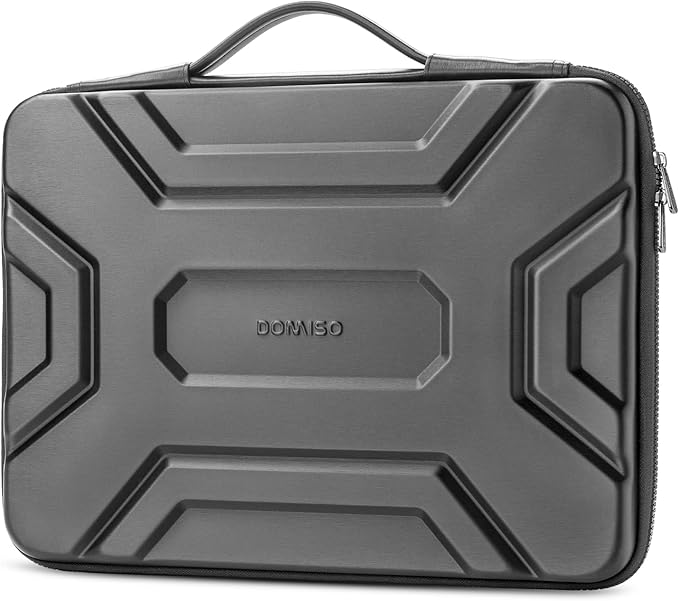 DOMISO 15.6 inch Laptop Sleeve, Shockproof and Waterproof EVA Protective Laptop Case, Laptop Sleeves for 16" MacBook Pro/Max M2 M1 2019-2023,15"-16" HP Dell Asus Laptop,Dell XPS 15, Dark Grey