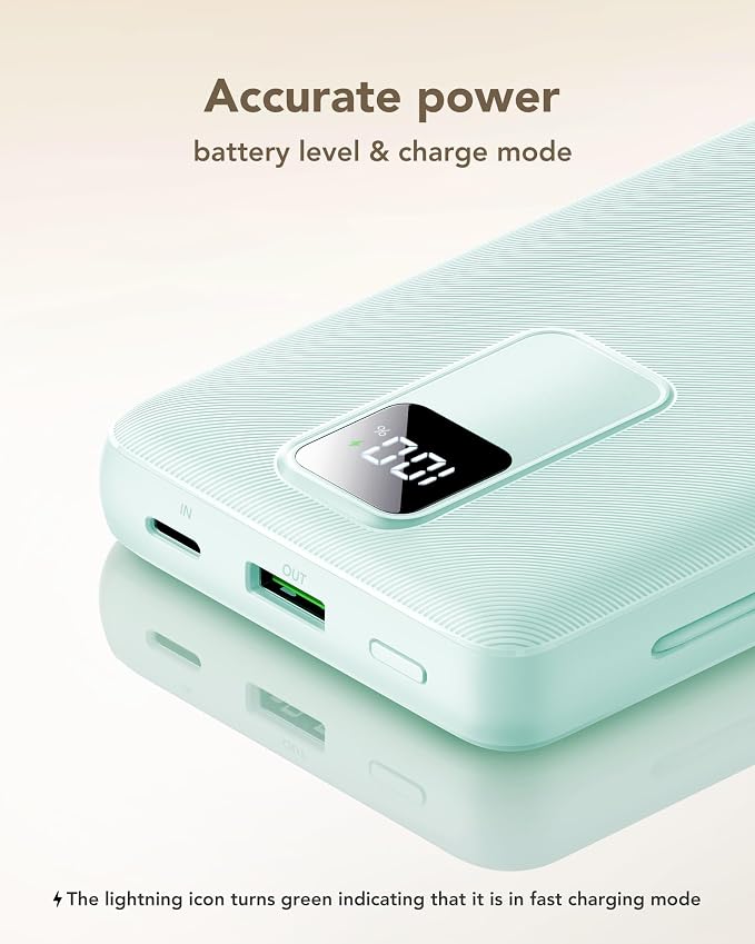 charmast Portable Charger with Built-in Wall Plug and Cables, 20000mAh Power Bank Travel Essentials, 20W Fast Charging Battery Pack Compatible with iPhone 17/16/15/14/13/12/11, Samsung, Android