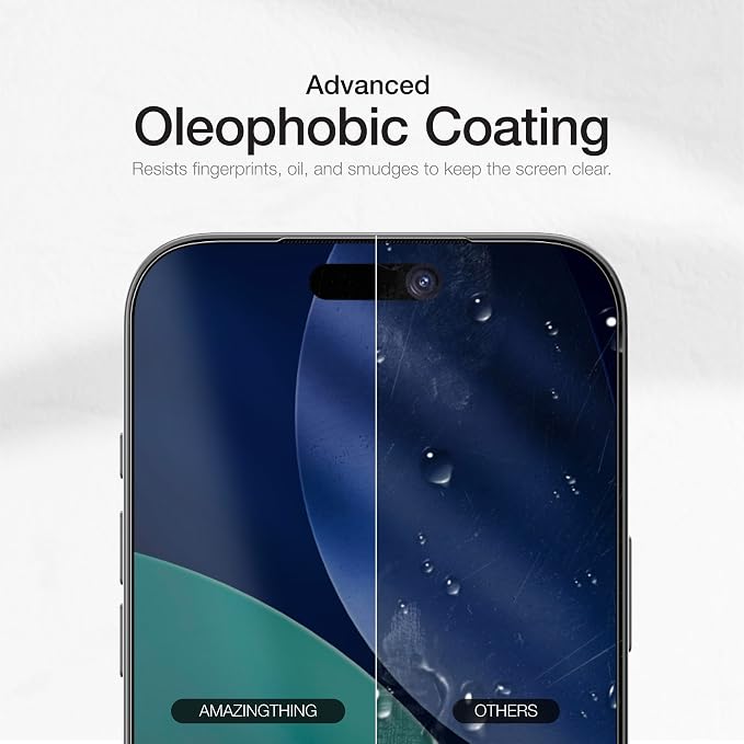 AMAZINGthing for iPhone 17 Pro Max [Titan Filter 7 - Full Glass] Screen Protector, Ultra Clear, 9H Tempered Glass, Full Coverage, Case‑Friendly, Oleophobic, Alignement Frame, 2 Pack