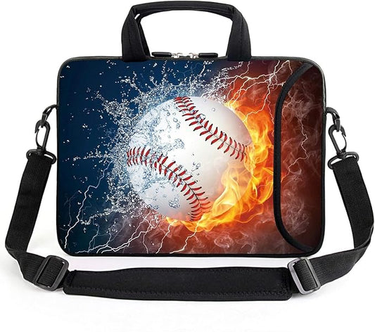 15" laptop sleeve laptop bag chromebook case adjustable shoulder strap with handle accessory pocket for men women (RYD-15-6)
