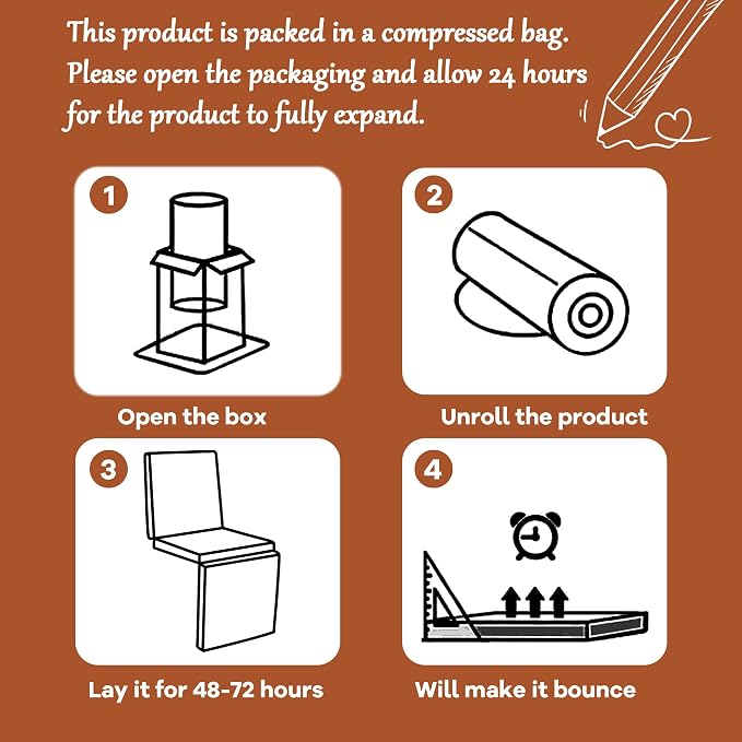 HOMBYS 3-in-1 Recliner Seat Cushion with Lumbar Support Pillow & Footrest, Multi-Functional Adjustable Height 2" to 6" for You to Choose, Non-Slip Foam Chair Cushion for Elderly, Brown