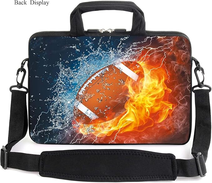 15" laptop sleeve laptop bag chromebook case adjustable shoulder strap with handle accessory pocket for men women (RYD-15-7)