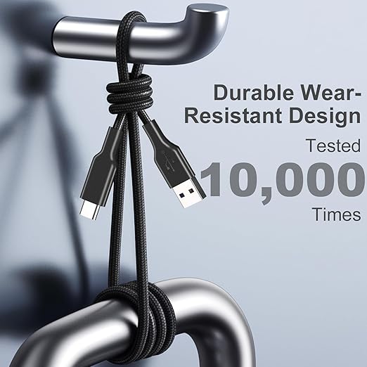 4 Pack Braided Charging Cable 60W 3.1FT(2 Pack USB to USB C and 2 Pack USB C to USB C) Type C 60W Fast Charging Cable for iPhone 17 Series/16 Series/15 Series,iPad,AirPods,Watch,Samsung and More