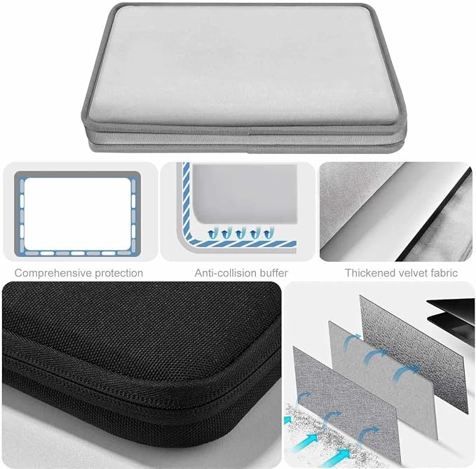 Hseok Laptop Case 13.3-14 Inch Sleeve, Water-Resistant Computer Bag Compatible with MacBook Neo/Pro 14" M5/M4/M3/M2/M1 and All 13.3" Mac Air/Pro, XPS 14 and Most Popular 13.3"-14" Notebook，B01K01