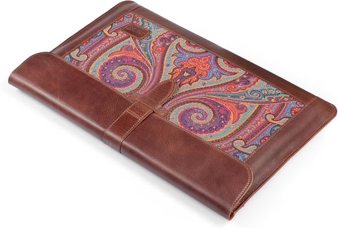 LONDO Leather Sleeve Compatible with MacBook Pro 16 & MacBook Pro 15 Inch (M5, M4, M3, M2, M1, Pro, Max), Premium Top Grain Leather Laptop Bag, 2020 to 2026 Models