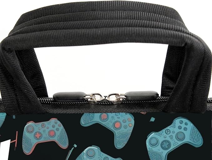 AMARY 17" Laptop Shoulder Bag Carrying Case Adjustable shoulder straps, comfortable handle, front pocket for storing mouse (Game-1)