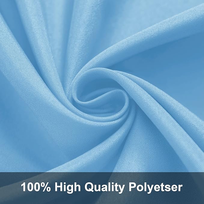 Joccun 6X9 FT Light Blue Backdrop Background for Photography,Polyester Backdrop Curtain Background Screen for Photography,Photoshoot,Video Recording,Studio(6X9ft,Light Blue)