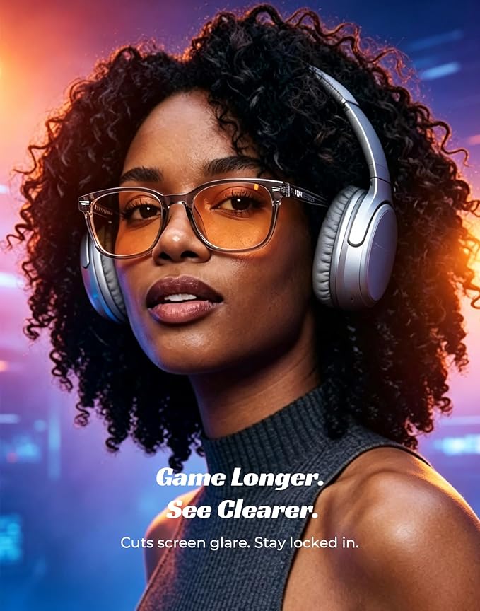TIJN Premuim Blue Light Blocking Glasses for Women Men Square Frame Nerd Eyeglasses Anti Blue Ray Computer Screen Glasses