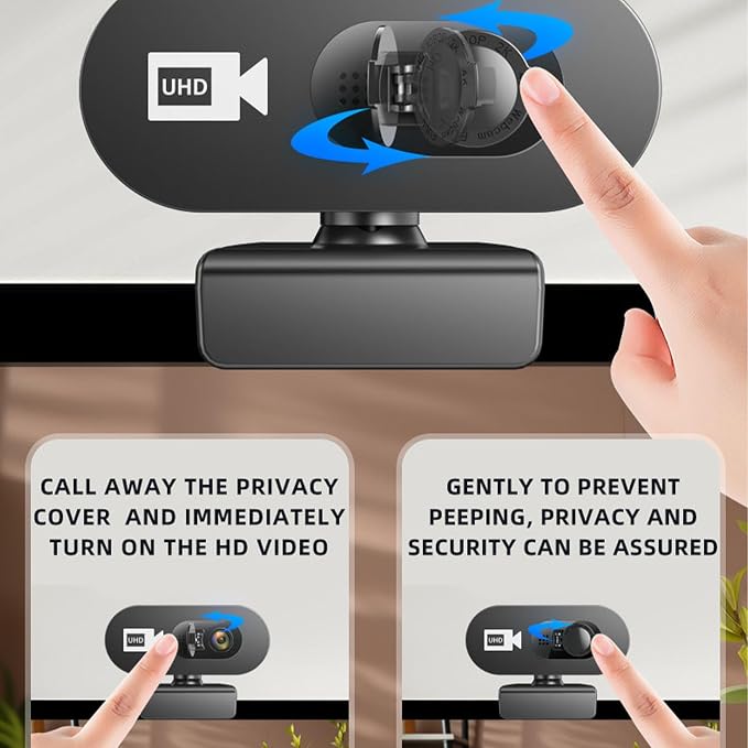 Computer Camera for Desktop 1080p Hd Web Cam Webcam with Microphone Auto Focus Desktop Camera USB Webcam for Pc Gaming Computer Accessories Cool Stuff Birthday Gifts