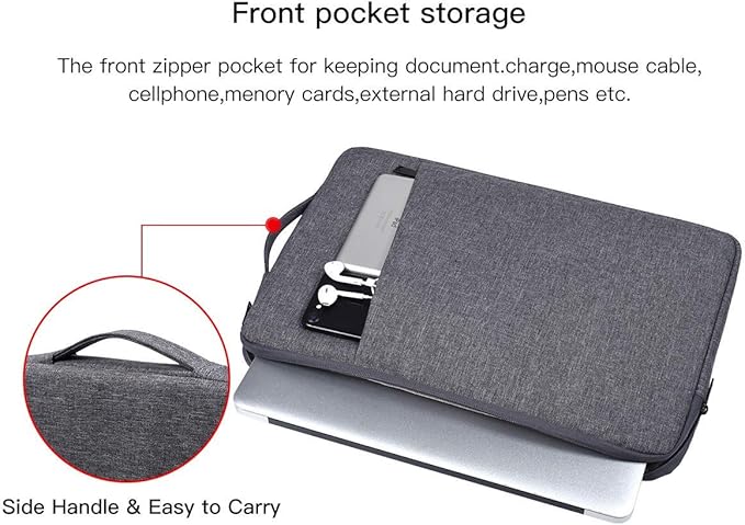 17 17.3 Inch Waterproof Laptop Case with Handle for HP Envy 17 17t/Pavilion 17, Acer Predator 17/Aspire 17.3, Dell Inspiron 17, Lenovo, LG, MSI GS75 GL75, 17.3 inch Laptop Carrying Bag