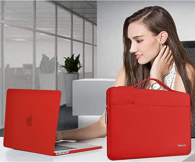MOSISO Compatible with MacBook Pro 14 inch Case M5 2026 M4 M3 M2 M1 2025-2021 A3427 A3426 A3434 A3112 A3185 A3401 A2918 A2992 A2779 A2442, Case&Bag&Keyboard Skin&Webcam Cover&ScreenFilm, Red