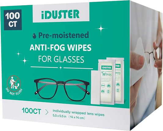 iDuster Screen Cleaner Wipes for Electronic Devices, Mobile Phone Screen Wipe, Electronic Cleaning Wipe Individually Wrapped, Pack of 100