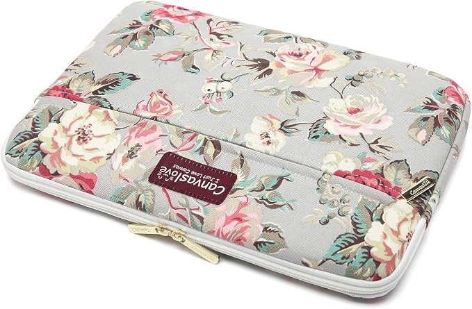 Laptop Sleeve Case Bag Cover with Pocket for MacBook Pro 16 and 16 inch HP Lenovo Dell ASUS Acer Notebook Computer (Grey Rose)