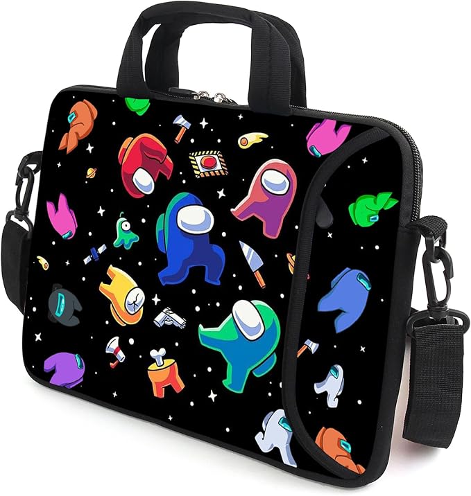 15" laptop sleeve laptop bag chromebook case adjustable shoulder strap with handle accessory pocket for men women (RYD-15-3)