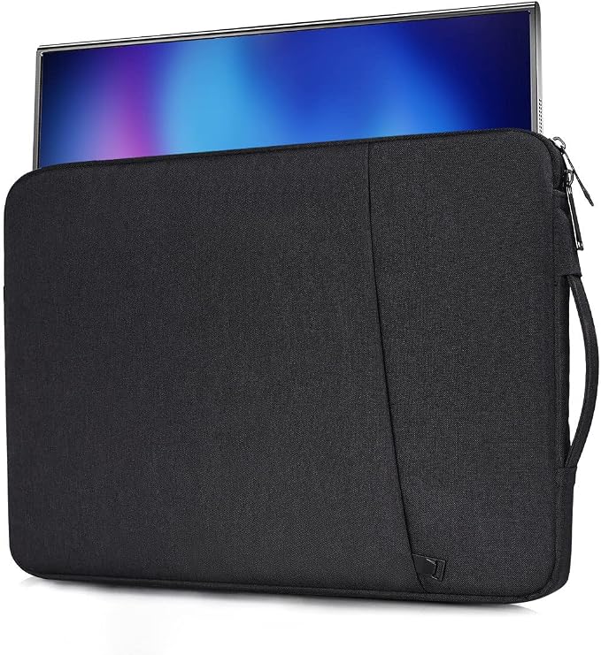 18.5 Inch Portable Monitor Case Sleeve Bag Compatible with Most Large 18.5 Inch Portable Monitor Carrying Pouch Bag with Pocket(NOT FIT 18 INCH Laptop)