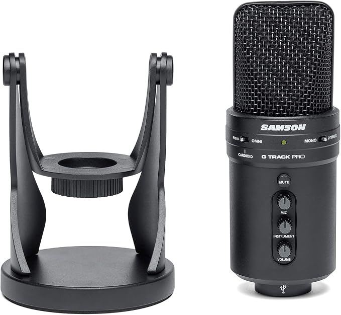 SAMSON G-Track Pro Professional USB Condenser Microphone with Audio Interface