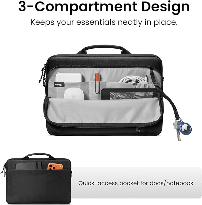 tomtoc 360 Protective Laptop Case for 16-inch New MacBook Pro M5 Pro/Max A3428 A3429 (2026), M4/M3/M2/M1 A3403 A3186 A2991, Water-Resistant Laptop Sleeve Bag with CornerArmor, Fits Dell XPS 16 Laptop