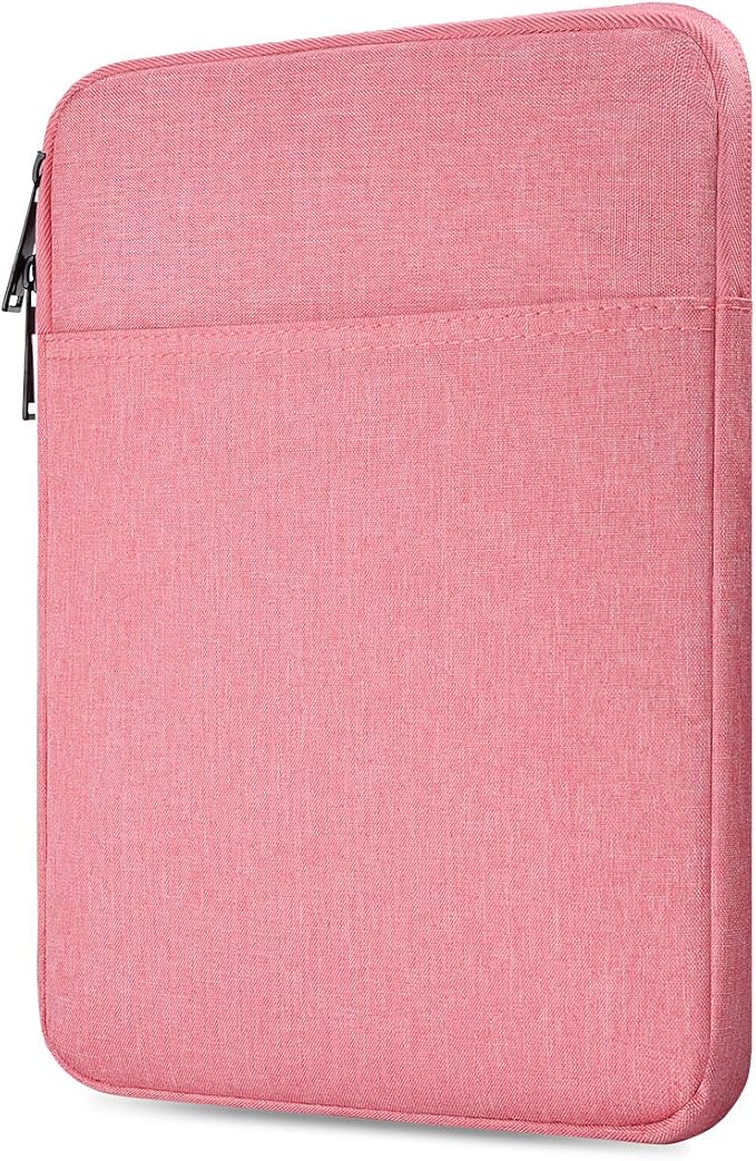9-11 Inch Tablet Sleeve Case Bag for iPad 10.2, iPad 10th 10.9, iPad Pro 11 M5/Air 11 M3, iPad Air 5/4 10.9, Samsung Galaxy Tab A8 10.5, Fit Apple Smart Keyboard, Pink