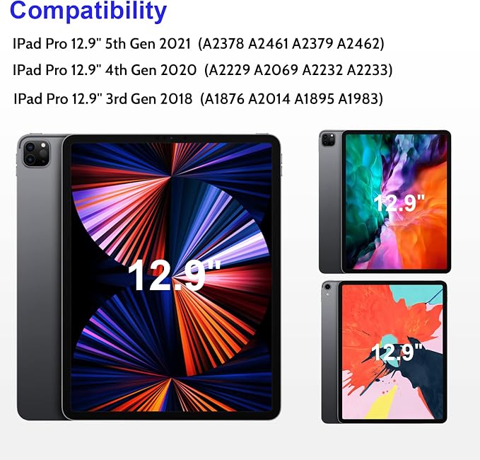 Mamol iPad Pro 12.9 inch Magnetic Privacy Screen Protector, Removable&Reusable Anti-Spy Filter for iPad Pro 12.9", Anti-Glare Privacy Filter, Easy Installation and Bubble Free