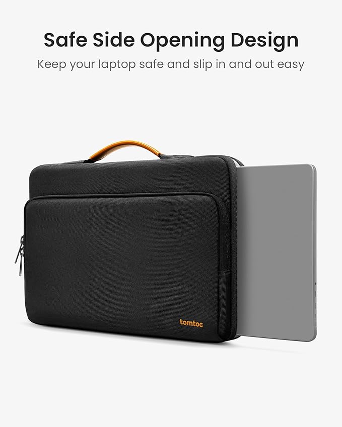 tomtoc 360 Protective Laptop Carrying Case for 15.6 Inch Lenovo, HP, ASUS, Dell, Acer Laptop Notebook Ultrabook, Water-Resistant Shockproof Carrying Case Bag with Accessory Pocket