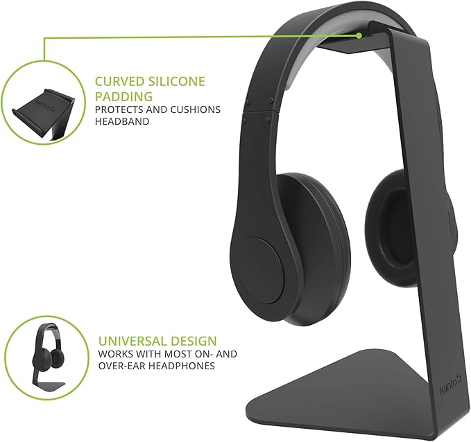 Kanto H1 Universal Headphone Stand - Black