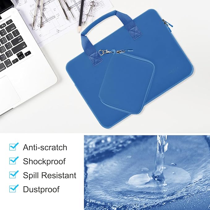 Hseok Laptop Sleeve 14 inch Case with Small Case, Compatible with MacBook Neo 14, MacBook Pro 14 M5/M4/M3/M2/M1, XPS 14 and Most 14 inch Notebooks, Neoprene Computer Handbag,J01B01