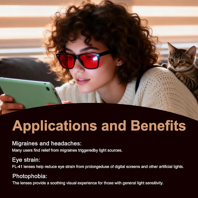 ViewJoy Sleep Glasses 99.9% Blue Light Glasses Dual AR Coatings Amber Orange Lens for Computer Gaming Reduce Eyestrain