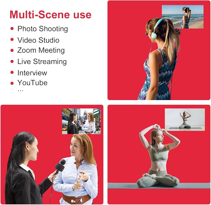Red Backdrop for Photography 10 x 20 Ft,Chroma Key Red Background Sheet for Photography,Photo Backdrop Curtain for Photoshoot Video Polyester Cloth Video Studio Calls Streaming Gaming