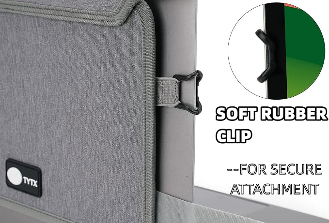 Laptop Sun Shade for Outdoor Work, Lightweight Computer Privacy Hood & Glare Shield, Foldable Shield Cover, Compatible with Most 15-16" Laptops (Gray, L)
