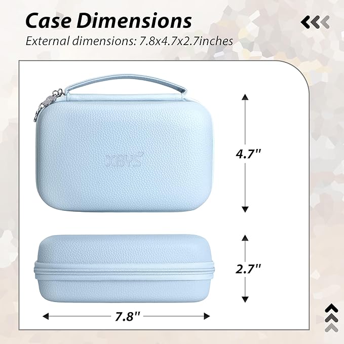 Charger Case for Macbook, Portable Tech Electronic Organizer Bag, Small Travel Storage Pouch for Laptop Accessories, MacBook Power Adapter, Charging Cords, USB Drives, Power Bank (Blue, XL)