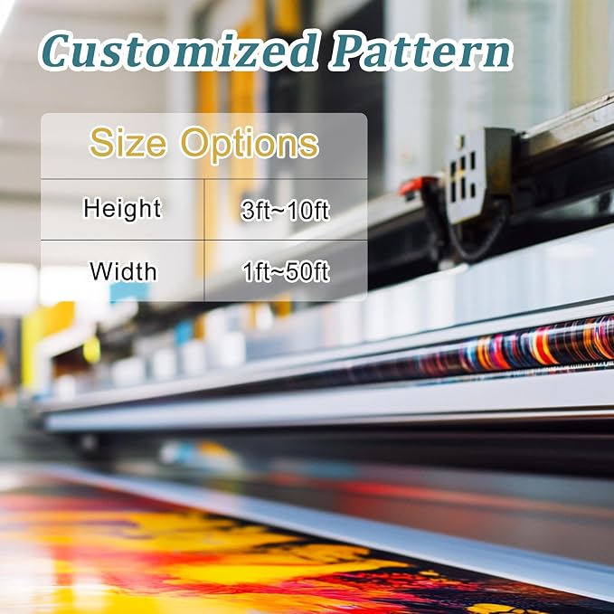 Shade&Beyond Custom Design Patio & Gazebo Backdrop Screen, Full-Color Printed PVC Shade Cloth with UV Resistant, Sun Shade Cover for Outdoor, Garden, Backyard, Balcony, GN01