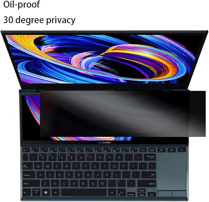 Privacy Screen Protector Designed for ASUS ZenBook Duo 14 UX482 UX482EGR 14 inches Laptop Anti Spy Film Matte Anti Spy Film TPU Guard Protectors