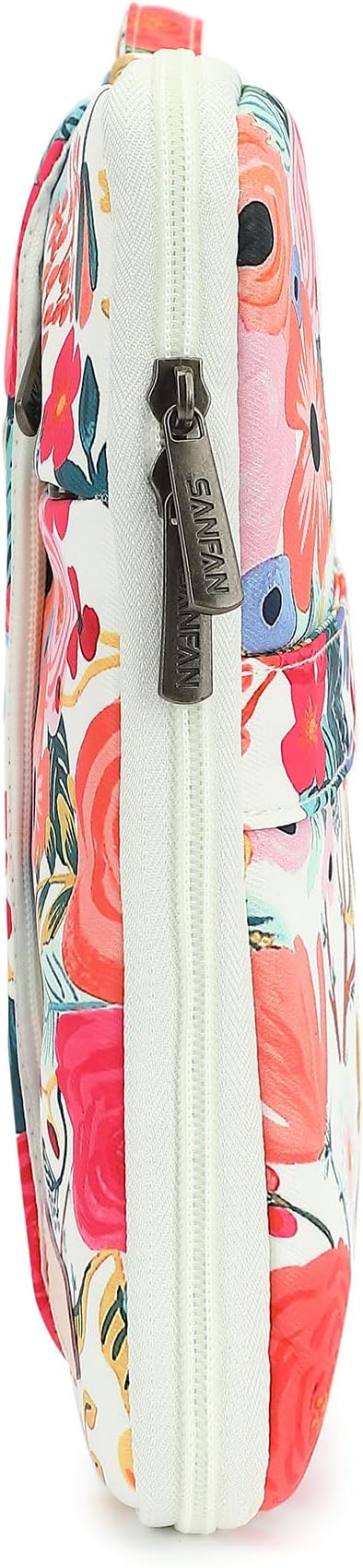 360° Protective 3 Pockets Laptop Sleeve Case Bag with Handle for MacBook Air 15 inch,MacBook Pro 16 inch and 15.6 inch Screen Laptop (Watercolor Flowers)