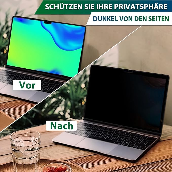 STARY Magnetic Privacy Screen for MacBook Air 15 inch (2023-2026, M2,M3,M4,M5), Removable Laptop Privacy Filter Shield and Matte Anti-Glare Blue Light Protector