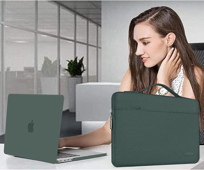 MOSISO Compatible with MacBook Pro 14 inch Case M5 2026 M4 M3 M2 M1 2025-2021 A3427 A3426 A3434 A3112 A3185 A3401 A2918 A2992 A2779 A2442, Case&Bag&Keyboard Skin&Webcam Cover&ScreenFilm,Midnight Green