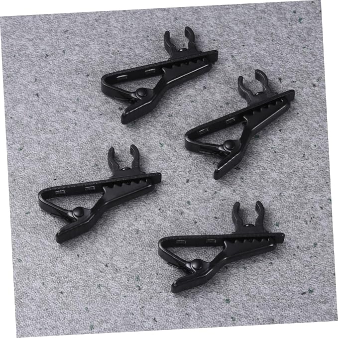 30pcs Microphone Clip for Lapel Tie Clip Mini Lavalier Mic Holder Handsfree Mic for Video Calls Speeches